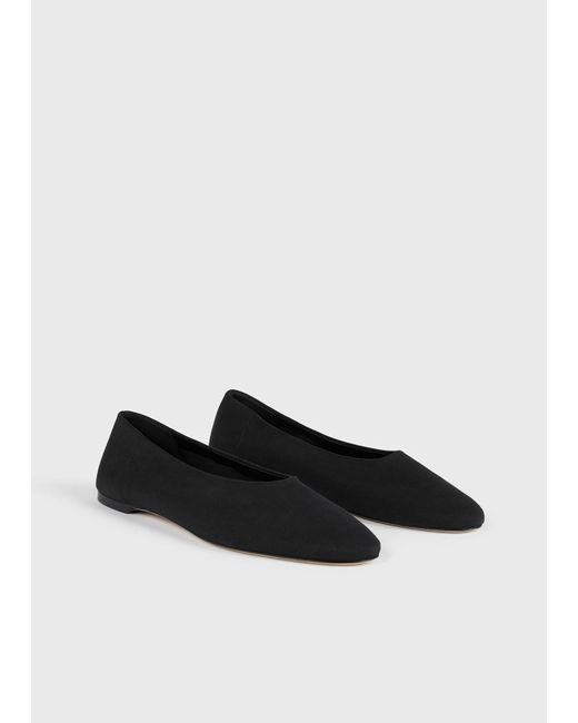 Totême  White Slip Jersey Ballerinas