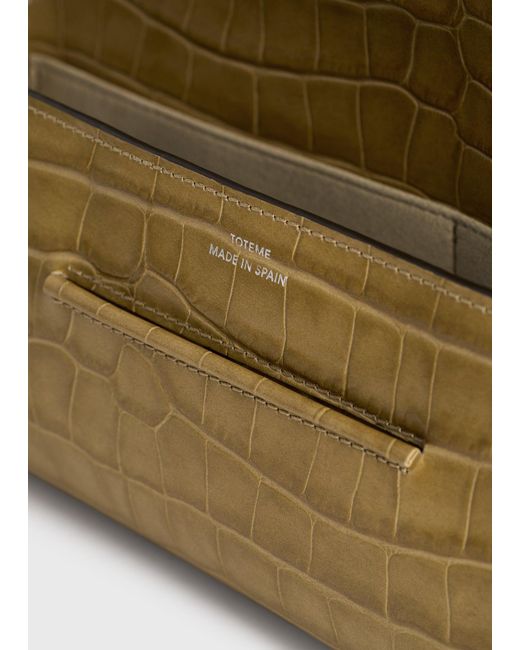 Totême Multicolor Soft Croco-Embossed T-Clutch
