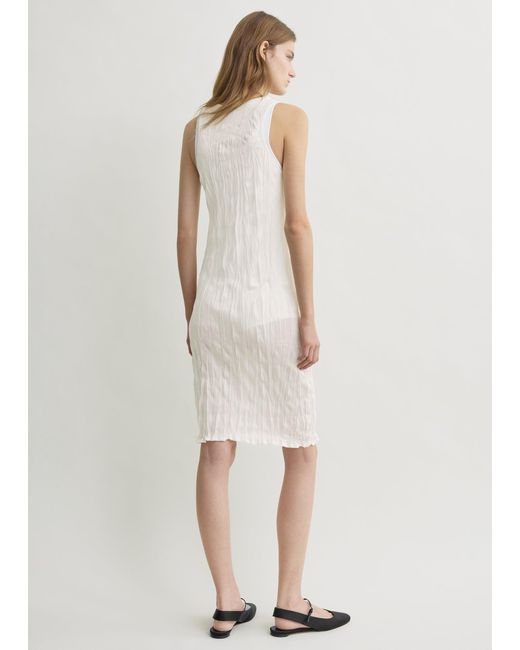 Totême Natural Crinkled Knit Tank Dress