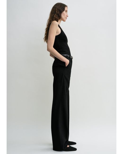Totême Black Straight Suit Trousers