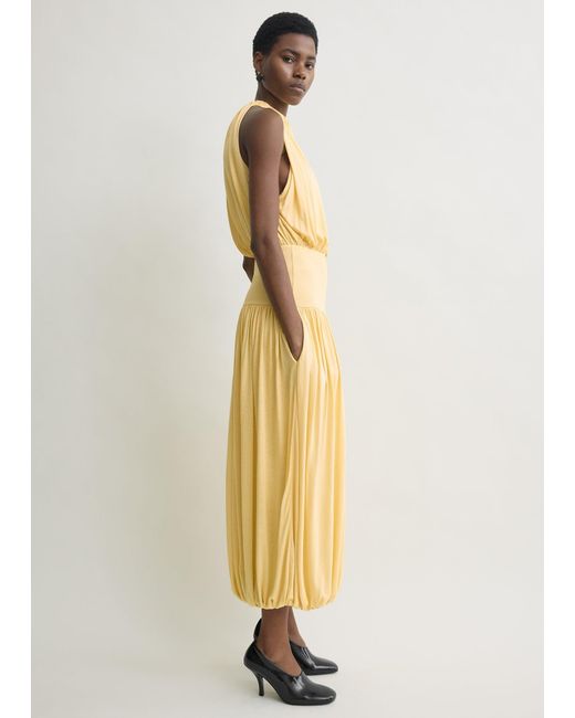 Totême Natural Soft Gathered Dress