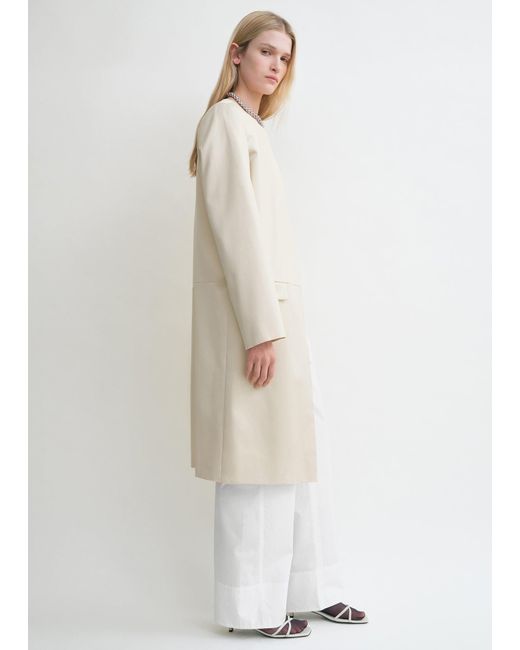 Totême White Chintz Coat