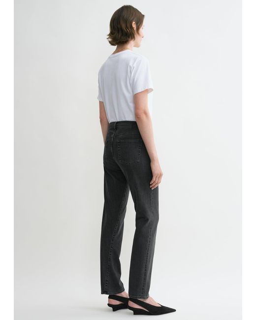 Totême  White Twisted Seam Denim