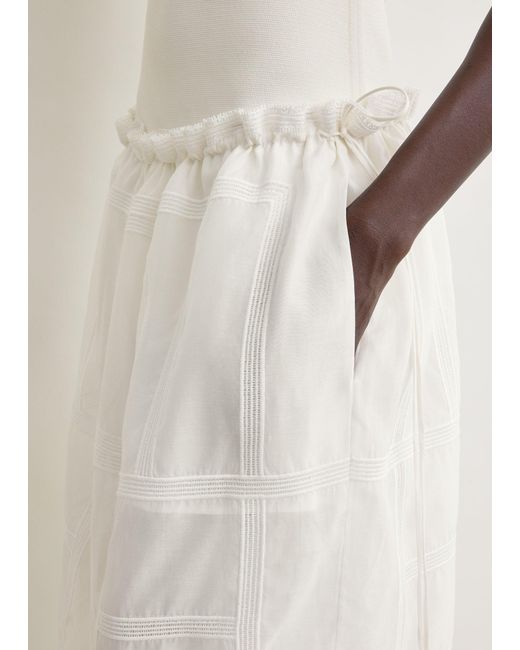 Totême Natural Monogram Mini Skirt
