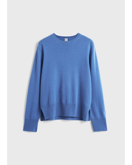 Totême  Blue Crew-Neck Cashmere Knit