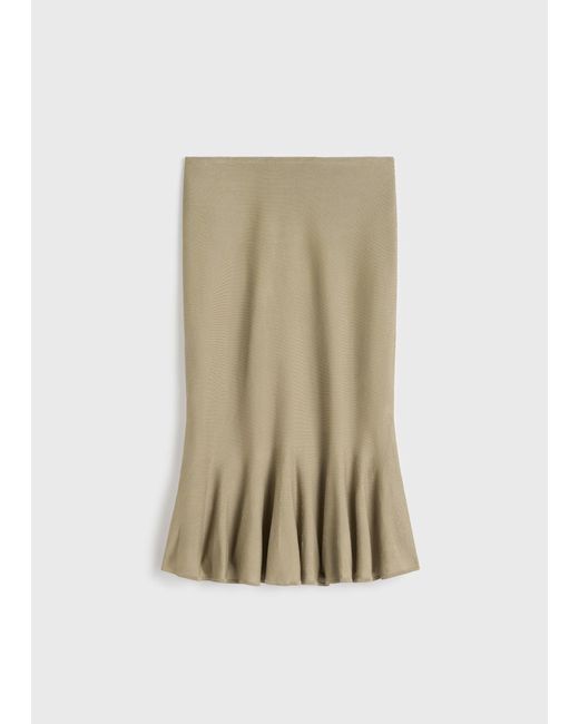 Totême Multicolor Fluted Knit Skirt