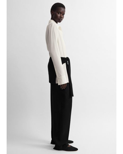 Totême White Lightweight Wool Shirt