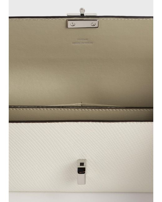 Totême  Natural T-Lock Palmellato-Patent Wallet