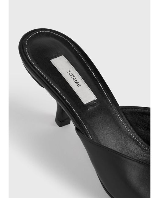 Totême  White Sharp Nappa Mules