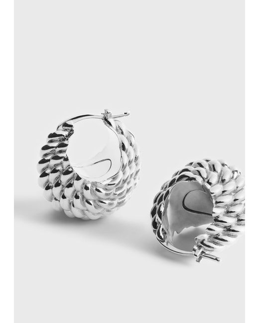 Totême White Rope Hoops