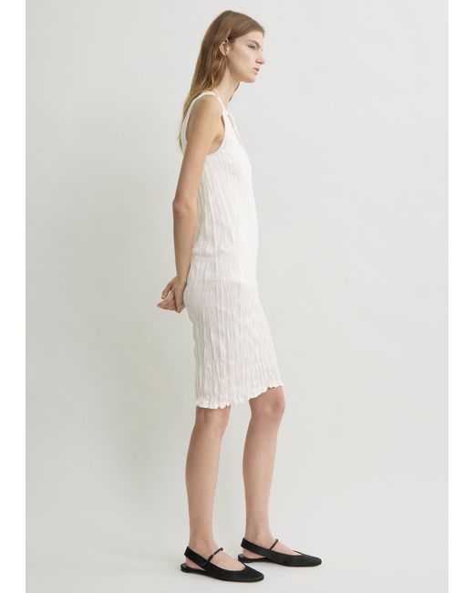 Totême Natural Crinkled Knit Tank Dress