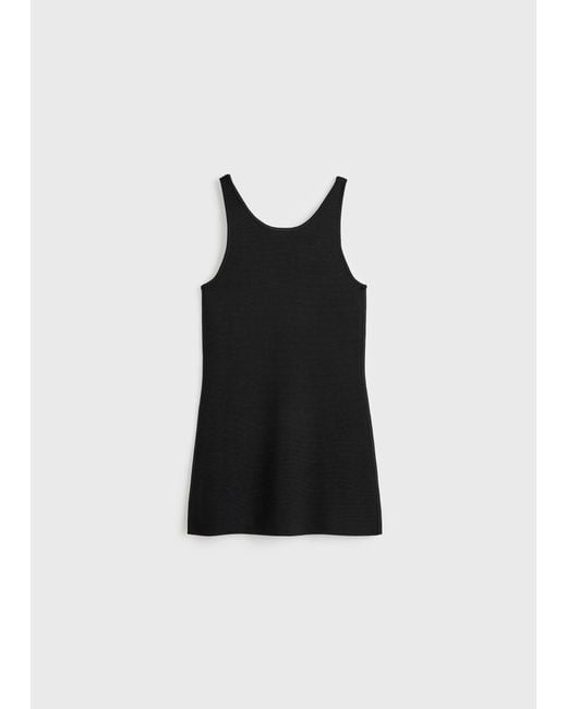 Totême  Black Classic Compact Knit Tank