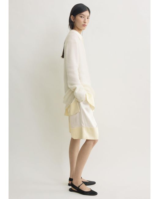 Totême Natural Long Open Weave Knit