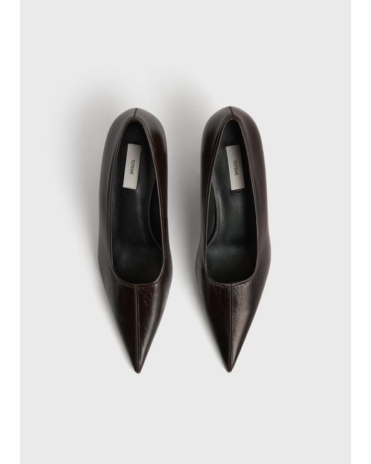 Totême  White Sharp Naplack Wedge Pumps