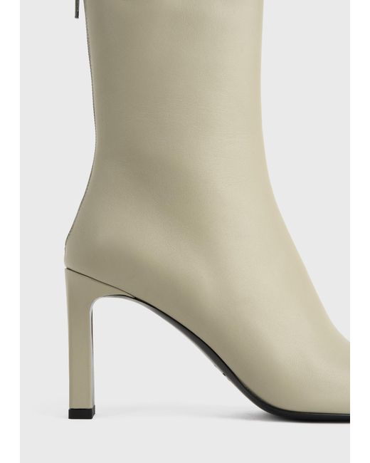Totême  White Bar Nappa Leather Boots