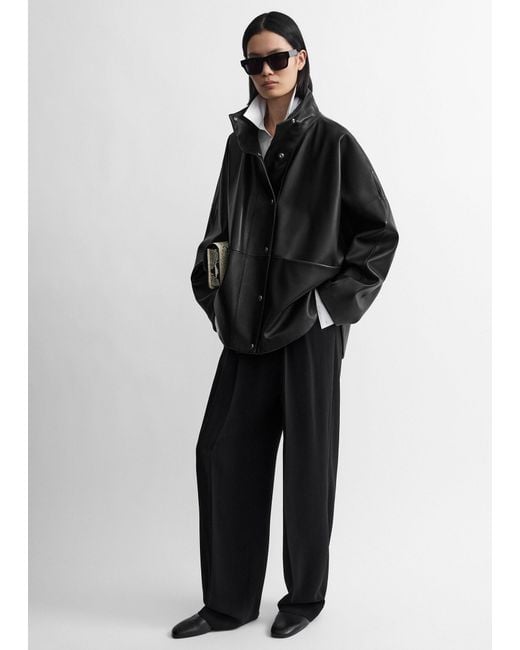 Totême Black Nappa Parachute Jacket