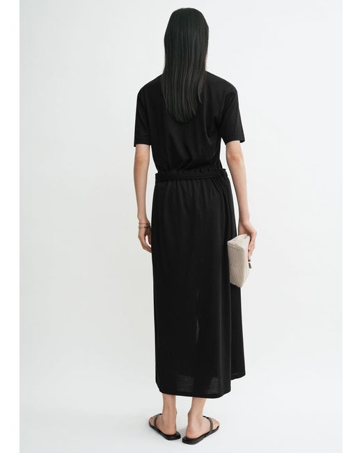 Totême  Black Wrap Skirt