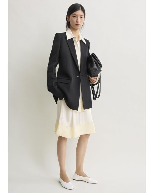 Totême Black Slim Tailored Blazer