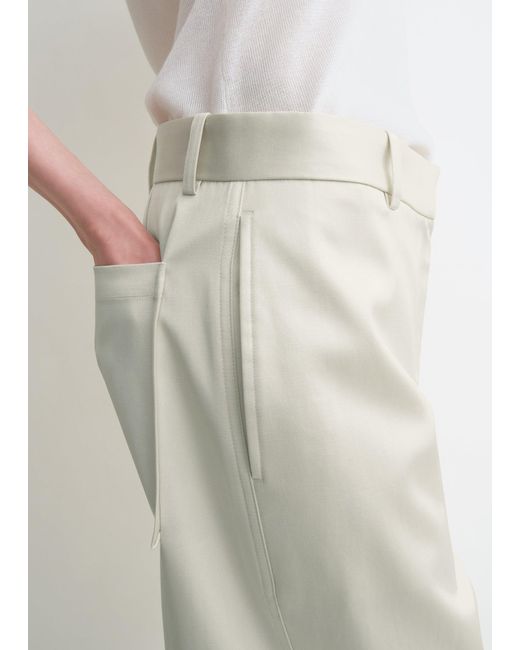Totême White Twisted Seam Trousers