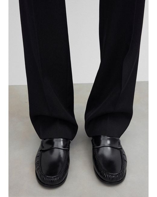 Totême  White Moccasin Loafers
