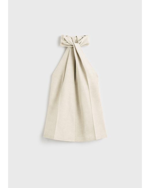 Totême Natural Twist Halter Top