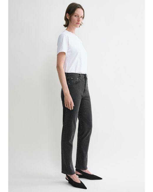 Totême  White Twisted Seam Denim