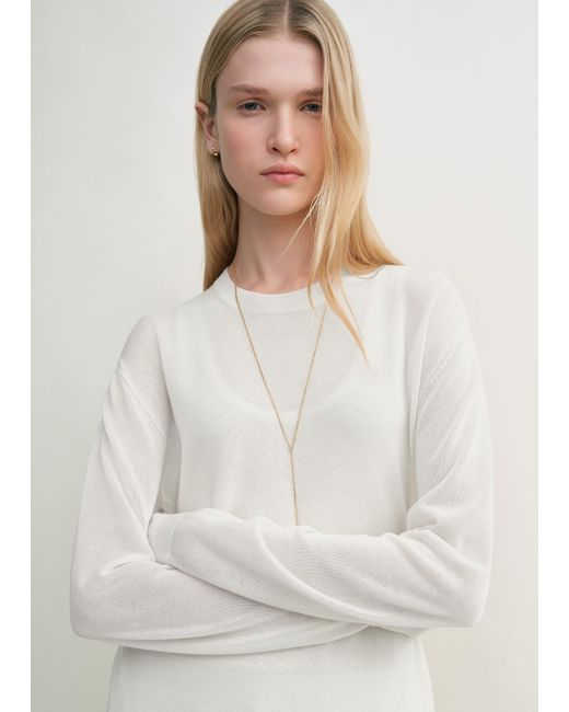Totême Natural Long-Sleeve Tee Knit