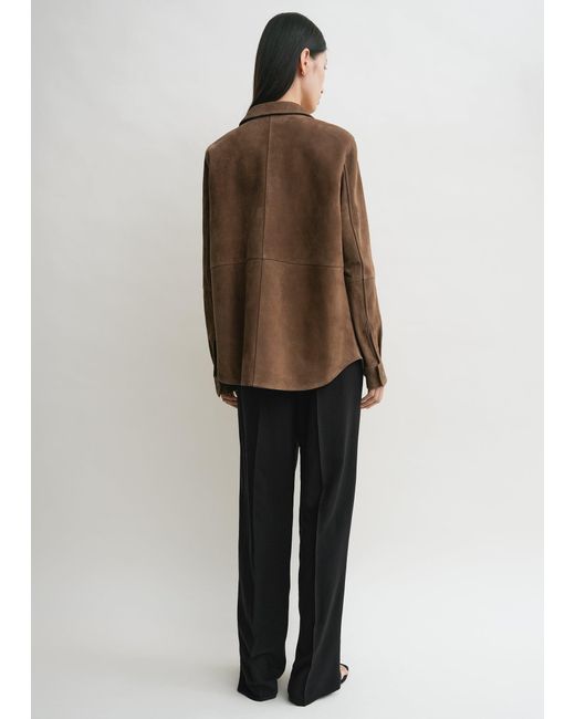 Totême Natural Soft Suede Shirt