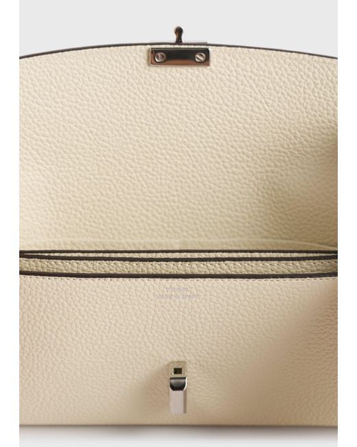 Totême  Natural T-Lock Grained-Leather Wallet