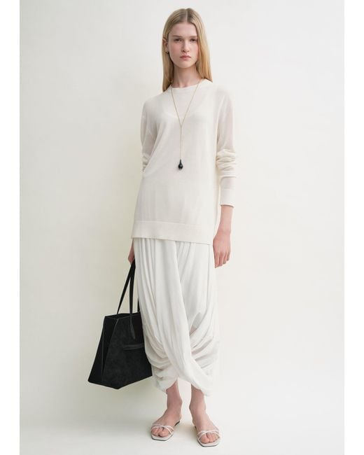 Totême Natural Long-Sleeve Tee Knit