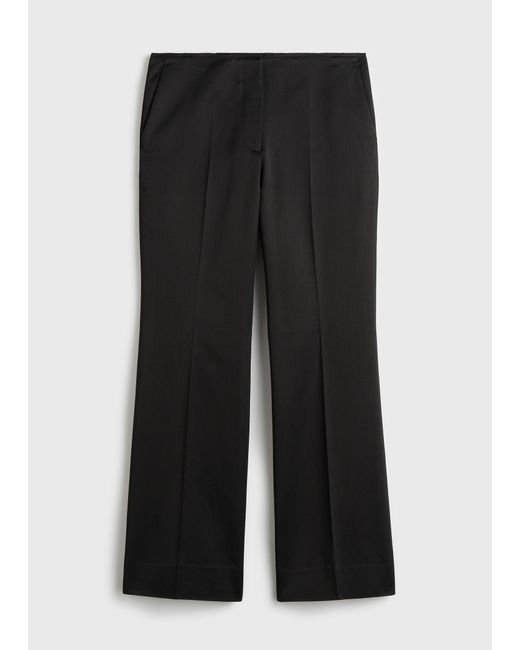 Totême  Black Kick Flare Raw-Edge Trousers
