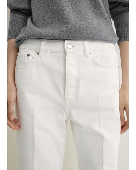 Totême White Kick Flare Denim