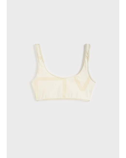 Totême Natural Monogram Bikini Top