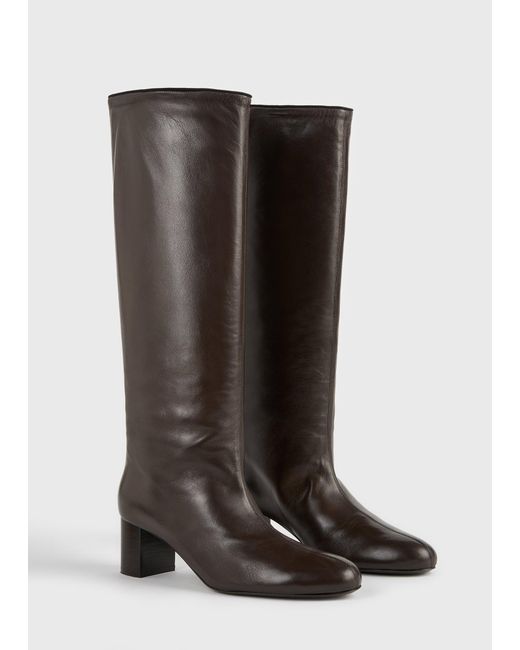 Totême  Brown Downtown Nappa Knee-High Boots
