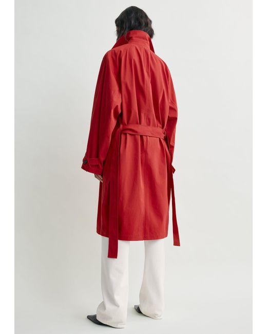 TOTEME Light Spring Trench in Red | Lyst