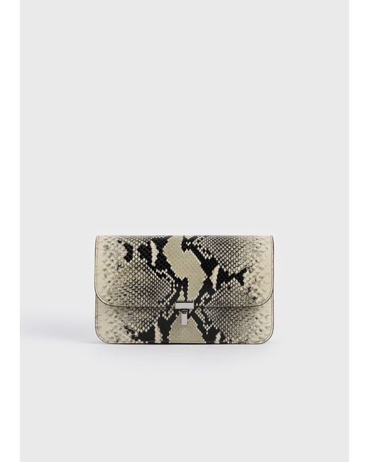 Totême  Multicolor T-Lock Python-Embossed Crossbody