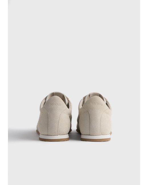 Totême  White Flex Suede Sneakers