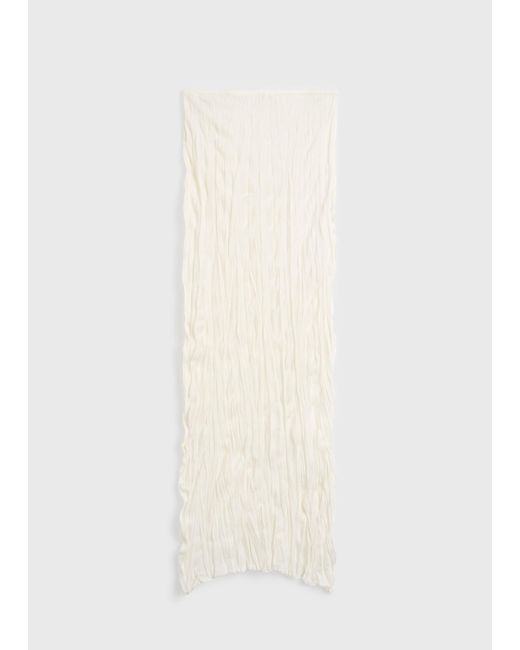 Totême  Natural Crinkled Knit Skirt