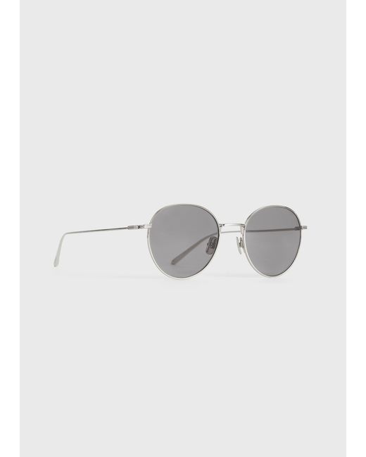 Totême Gray Round Sunglasses