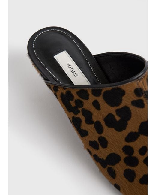 Totême Brown Summer Pony Hair Mules