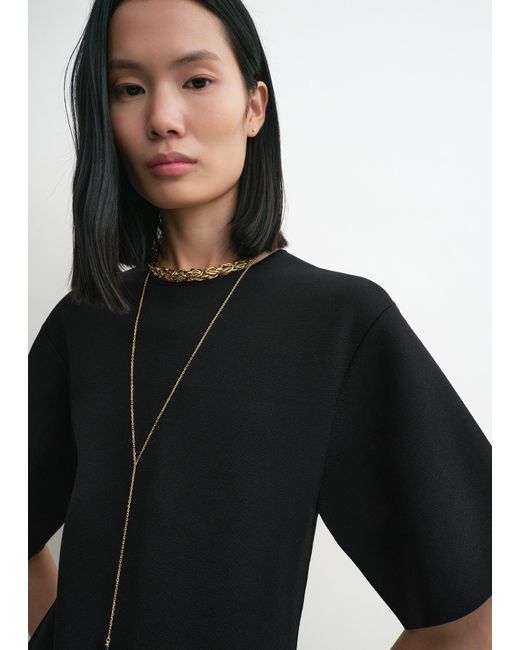 Totême Black Tee Knit Dress