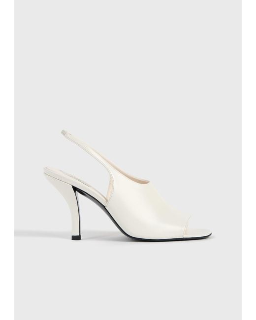 Totême  White Contour Naplack Slingbacks