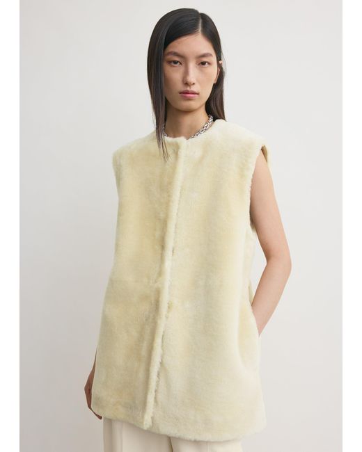 Totême  Natural Plush Shearling Vest