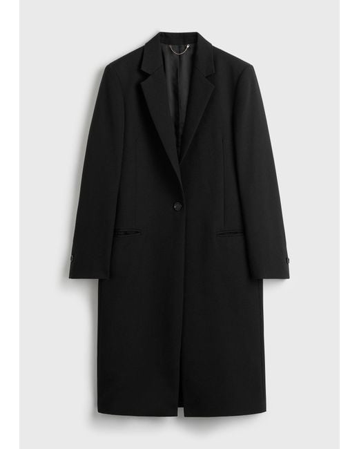 Totême  Black Classic Tailored Coat