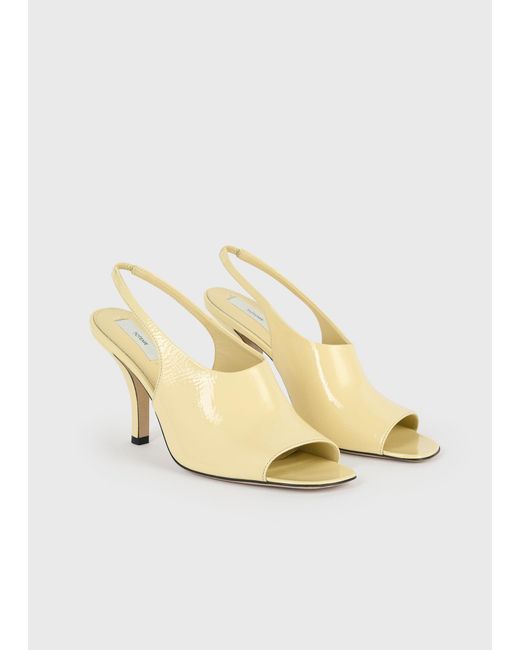 Totême Natural Contour Naplack Slingbacks