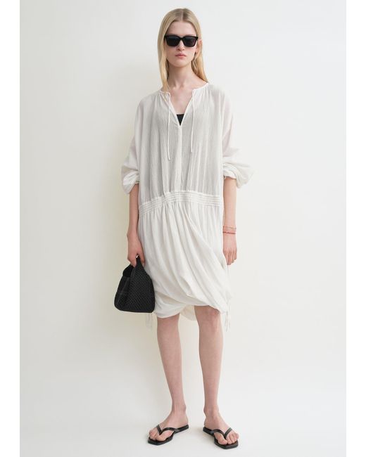 Totême Natural Drawstring Dress