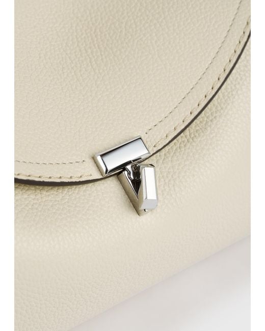 Totême Natural T-Lock Grained-Leather Shoulder