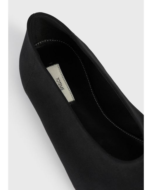 Totême  White Slip Jersey Ballerinas