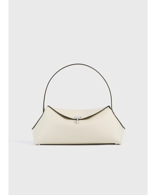 Totême Natural T-Lock Grained-Leather Shoulder
