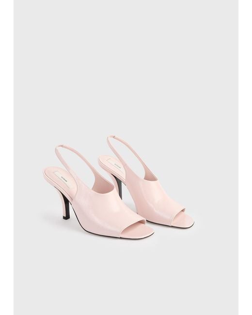 Totême Natural Contour Naplack Slingbacks